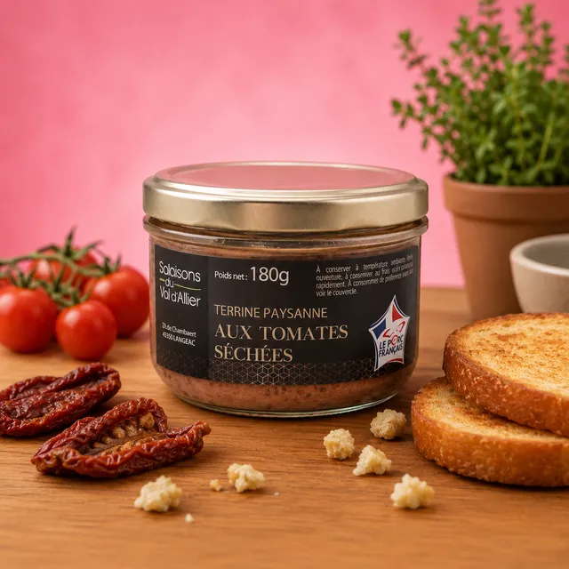 La fée de la gourmandise Terrine paysanne tomates séchées 180g