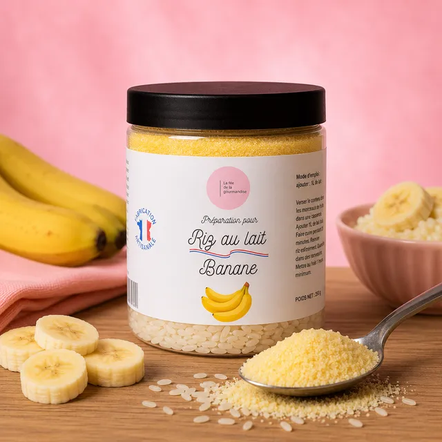 La fée de la gourmandise riz au lait banane pot crémeux