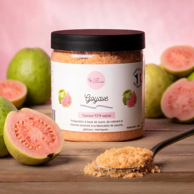 La fée de la gourmandise Sucres aromatisés Goyave sucre Baby pot 50g
