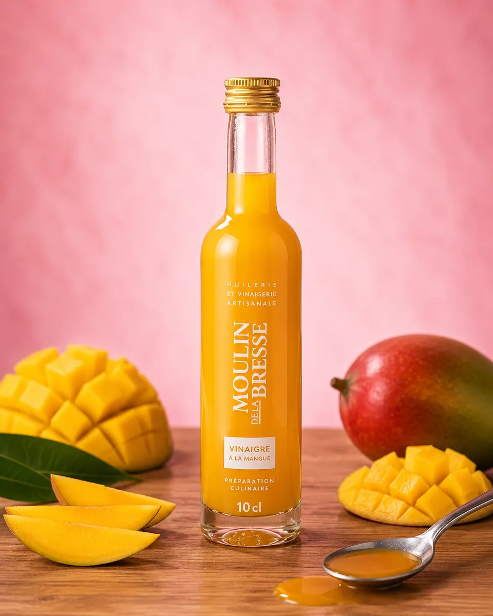 La fée de la gourmandise Essentiels Aromatiques vinaigre mangue 25 cL