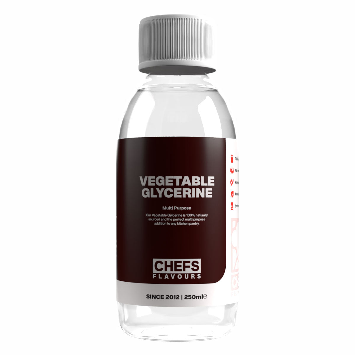 Chefs Flavours glycérine végétale alimentaire 1000ml pâtisserie