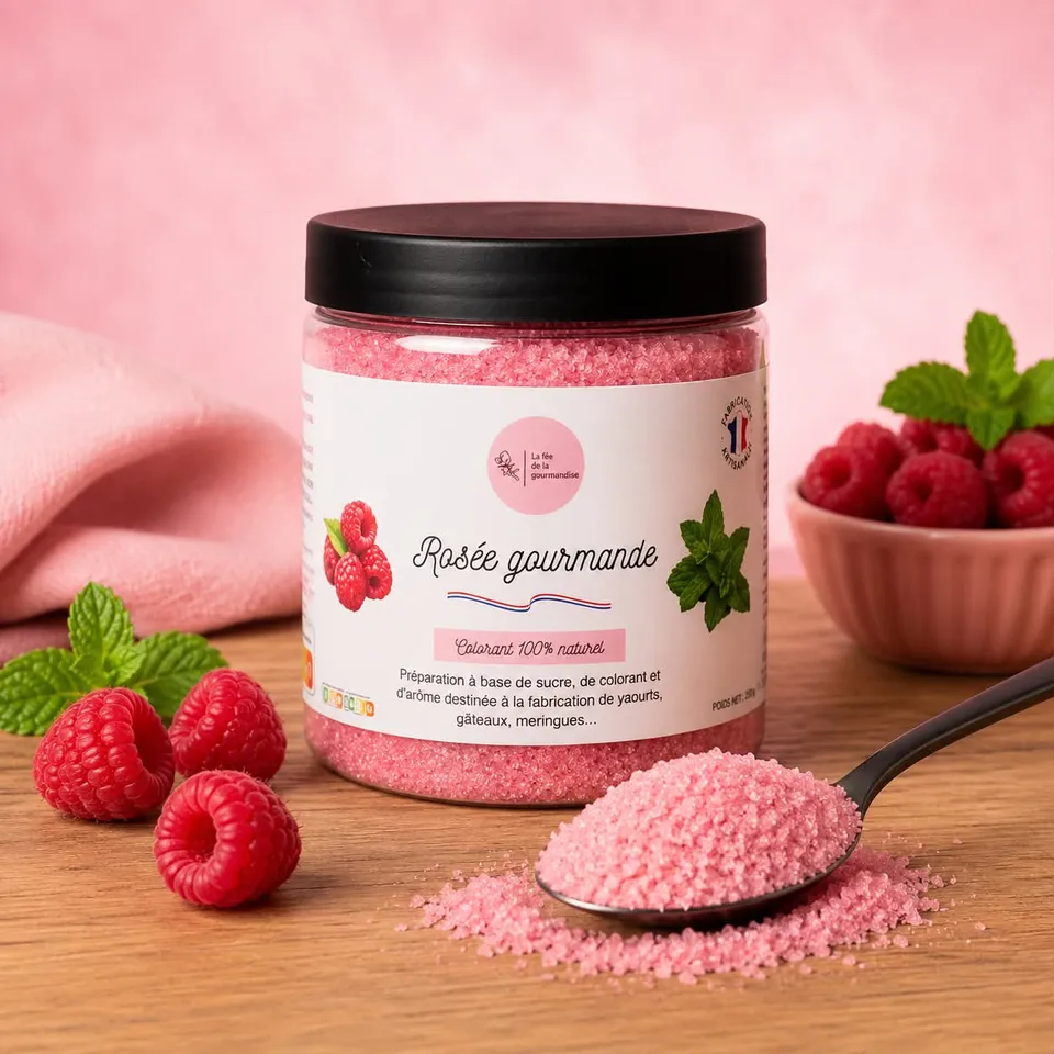 La fée de la gourmandise Rosée gourmande sucre 250 g