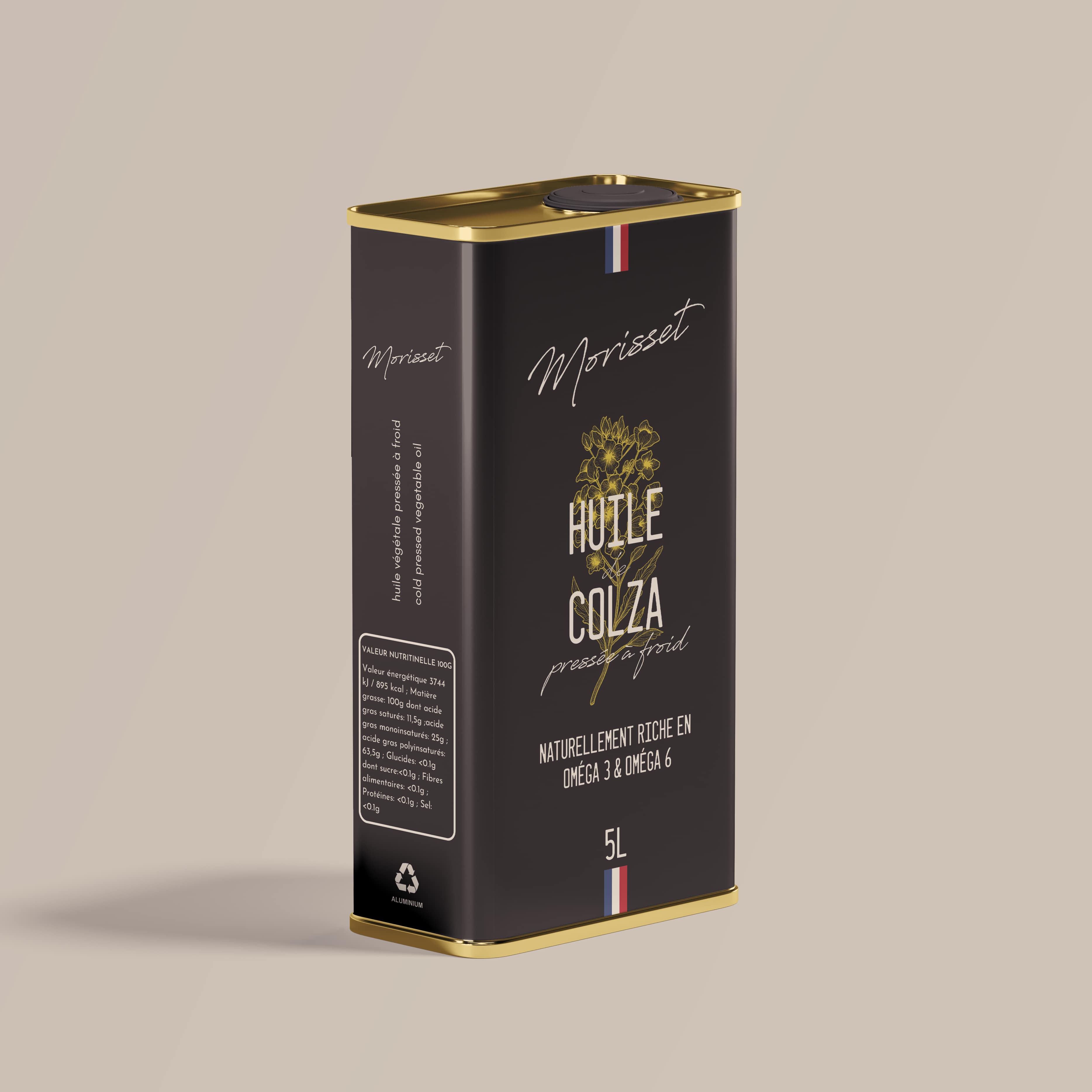 Morisset Huiles Vierges huile vierge de colza 0.75L oméga 3