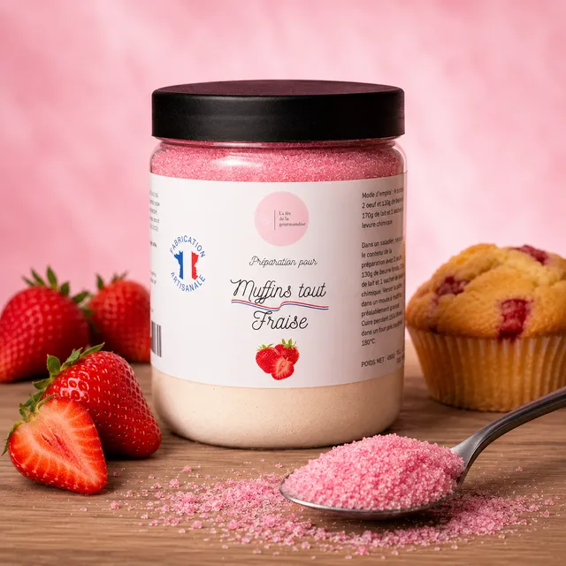 La fée de la gourmandise Muffin fraise préparation muffins