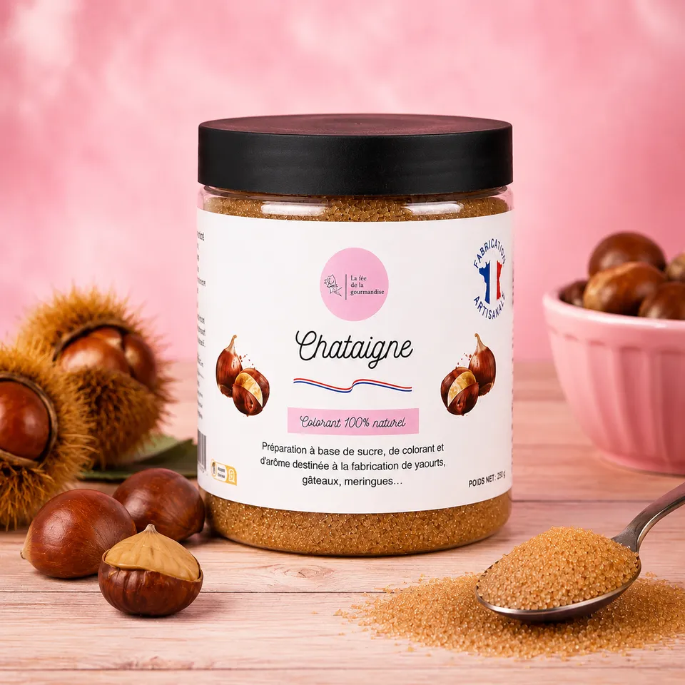 La fée de la gourmandise Sucre châtaigne 250g pâtisserie