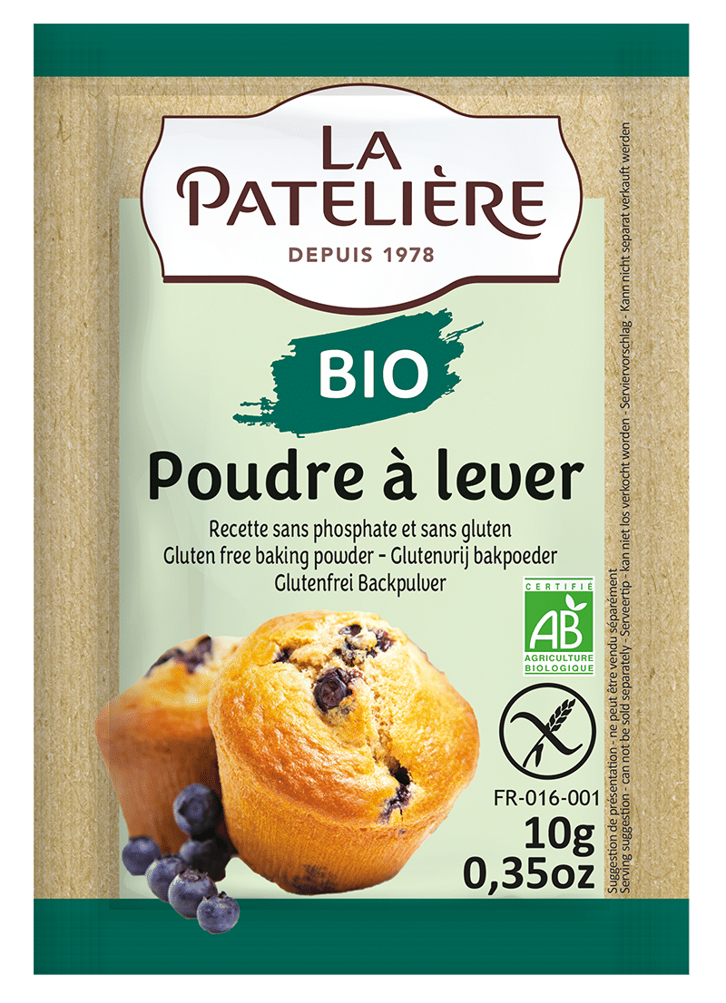 La Patelière Sucres et levures Poudre à lever sans phosphate gâteaux