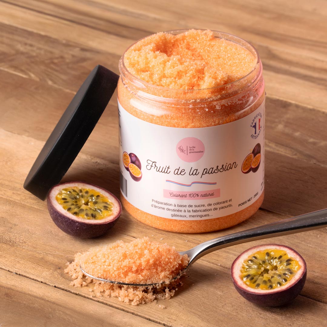 La fée de la gourmandise Sucres aromatisés sucre passion Pot 250G