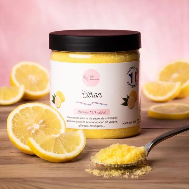 La fée de la gourmandise Sucres aromatisés sucre citron baby pot 50g
