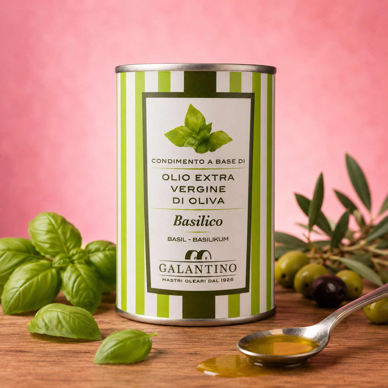 La fée de la gourmandise Huile d'olive basilic 25cL Italie