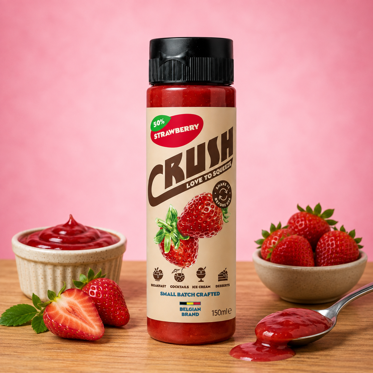 La fée de la gourmandise Nappage Fraise nappage pâtisserie parfum fraise