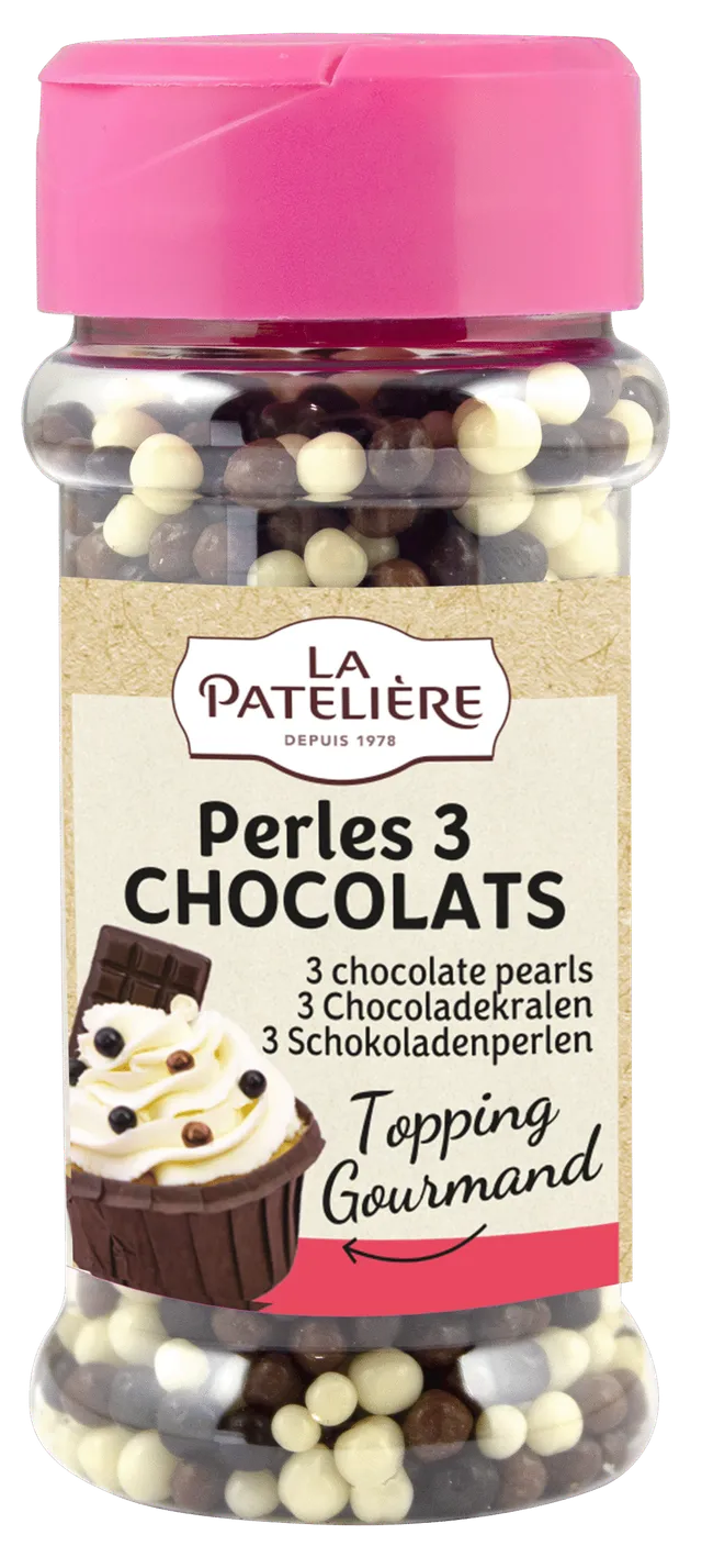 La Patelière Chocolats Perles 3 chocolats pour desserts