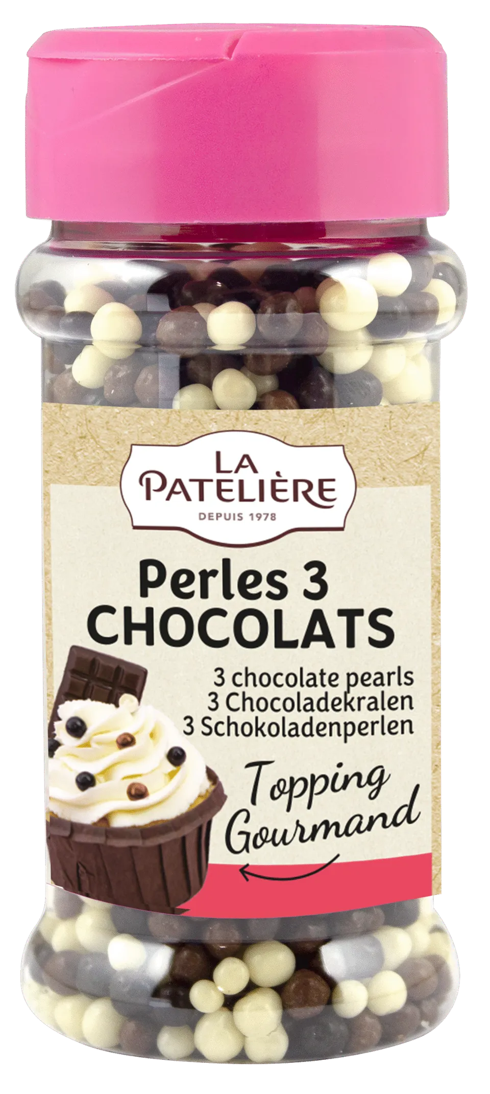 La Patelière Chocolats perles triple chocolat décor