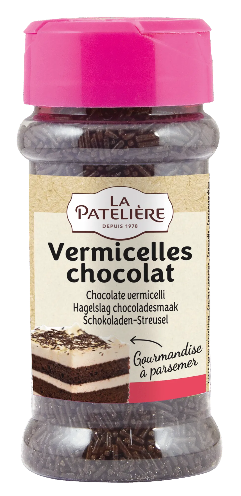La Patelière Chocolats vermicelles chocolat décor